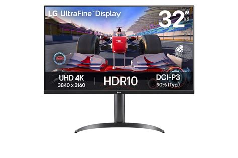 LG UltraFine 32" 4K UHD VA Monitor incl Speakers; 31,5" 4K UHD (3840x2160) VA Panel; DCI-P3 90% (CIE1976) Color Gamut; 1.07B Color Depth; 2x 5W Speakers; 2x HDMI; 1x Display Port; Tilt/Height/Pivot Functionality; 100x100 VESA Mountable; 3 Year Carry-in Warranty